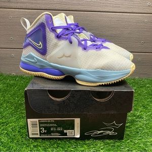 Nike Lebron XIX PS Easter Aura/Citron Tint Youth Basketball Shoes Size 3Y